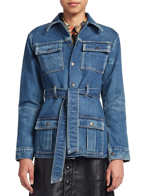 saint laurent denim jackets for women|saint laurent velvet suit jacket.